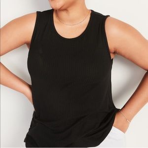 black old navy comfy tank top womans S NWT